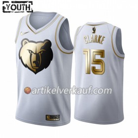 NBA Memphis Grizzlies Trikot Brandon Clarke 15 Nike 2019-2020 Weiß Golden Edition Swingman - Kinder